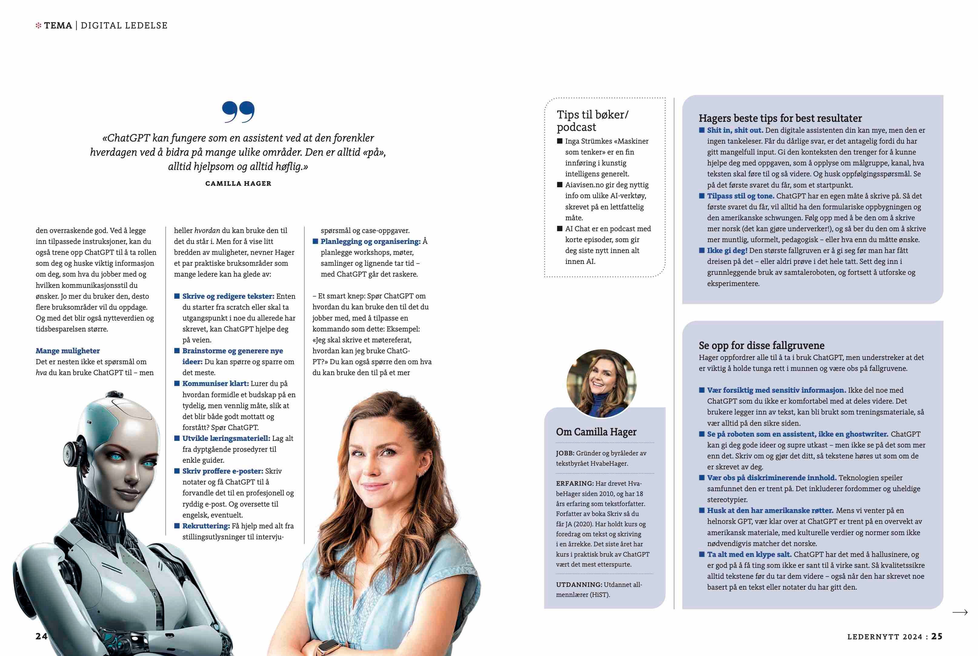 Ledernytt – intervju med Camilla Hager 2